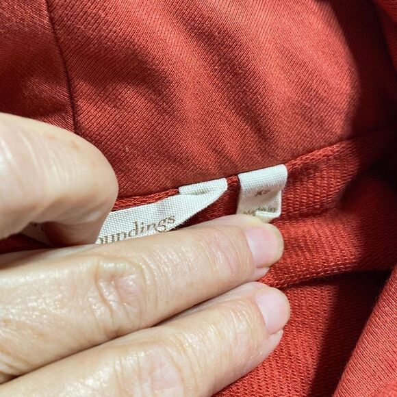 Soft Surroundings Valerie Pullover Cowl Neck Tunic Top Rust XS‎ - Picture 11 of 13